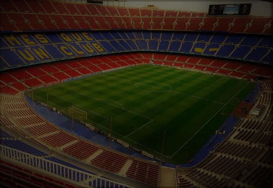 El césped del Camp Nou