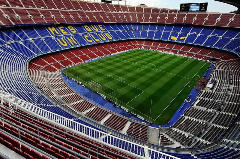 El Camp Nou desde la grada superior